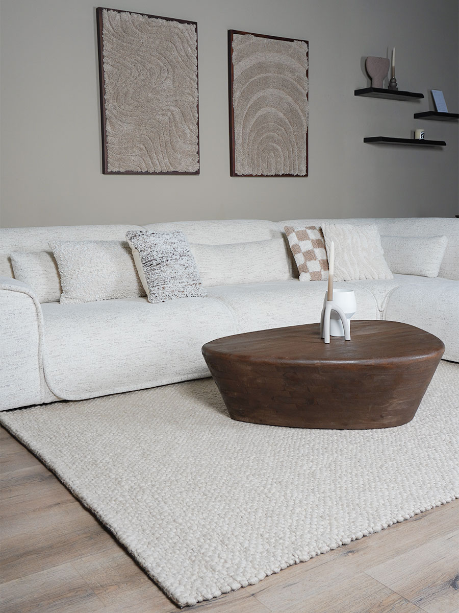 Vloerkleed Adige Beige - 240 x 340 cm