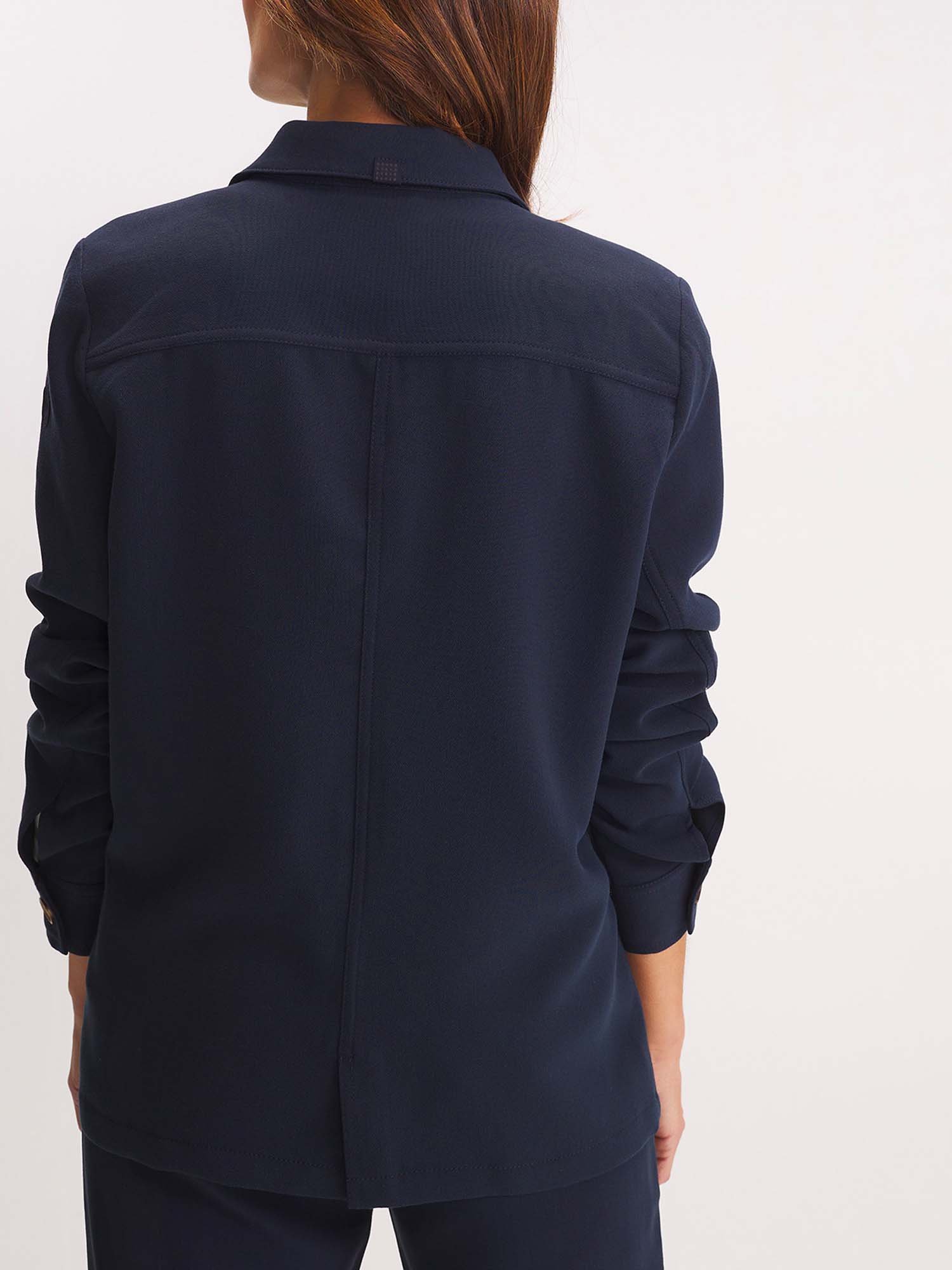 Veste Femme Boutonnée et Fluide Marine