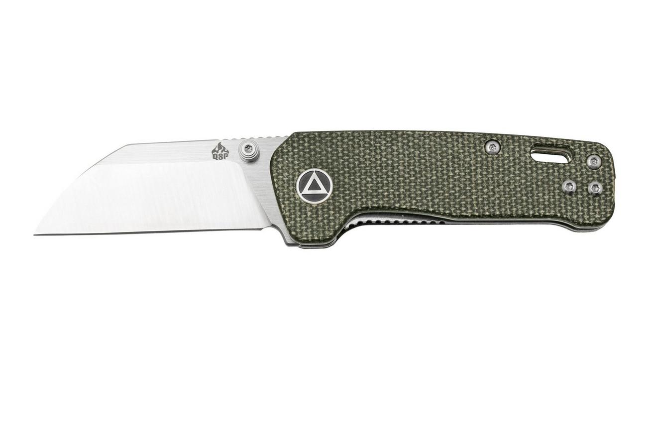 QSP Knife Penguin Mini QS130XS-A, Satin 14C28N, Dark Brown Micarta zakmes