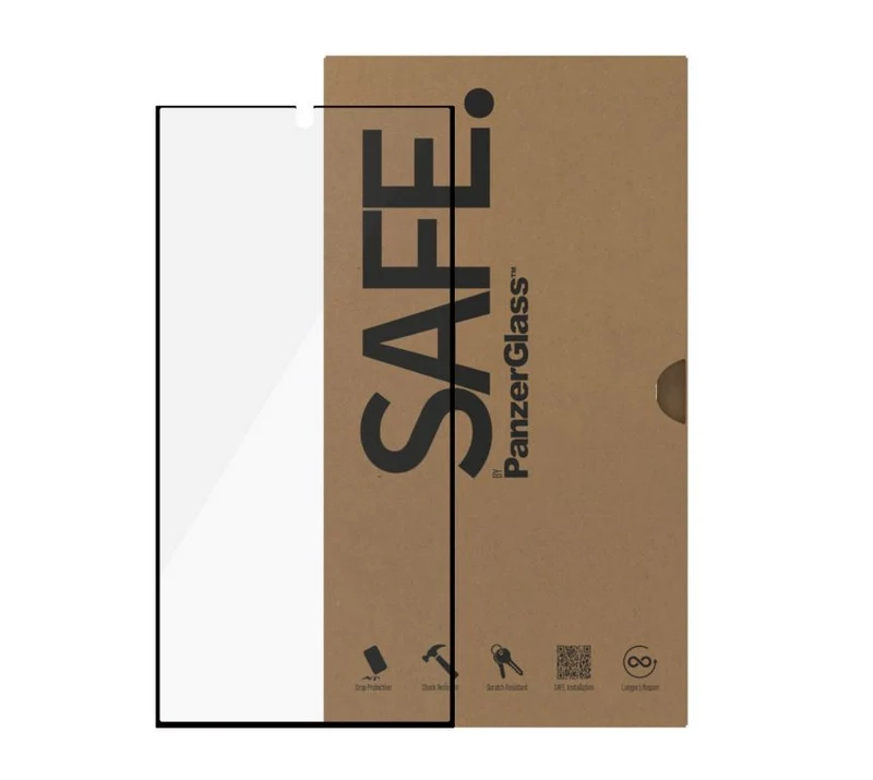SAFE Samsung Galaxy S23 Ultra 5G Panzer Glas Case Friendly mit Rahmen (PG53192)