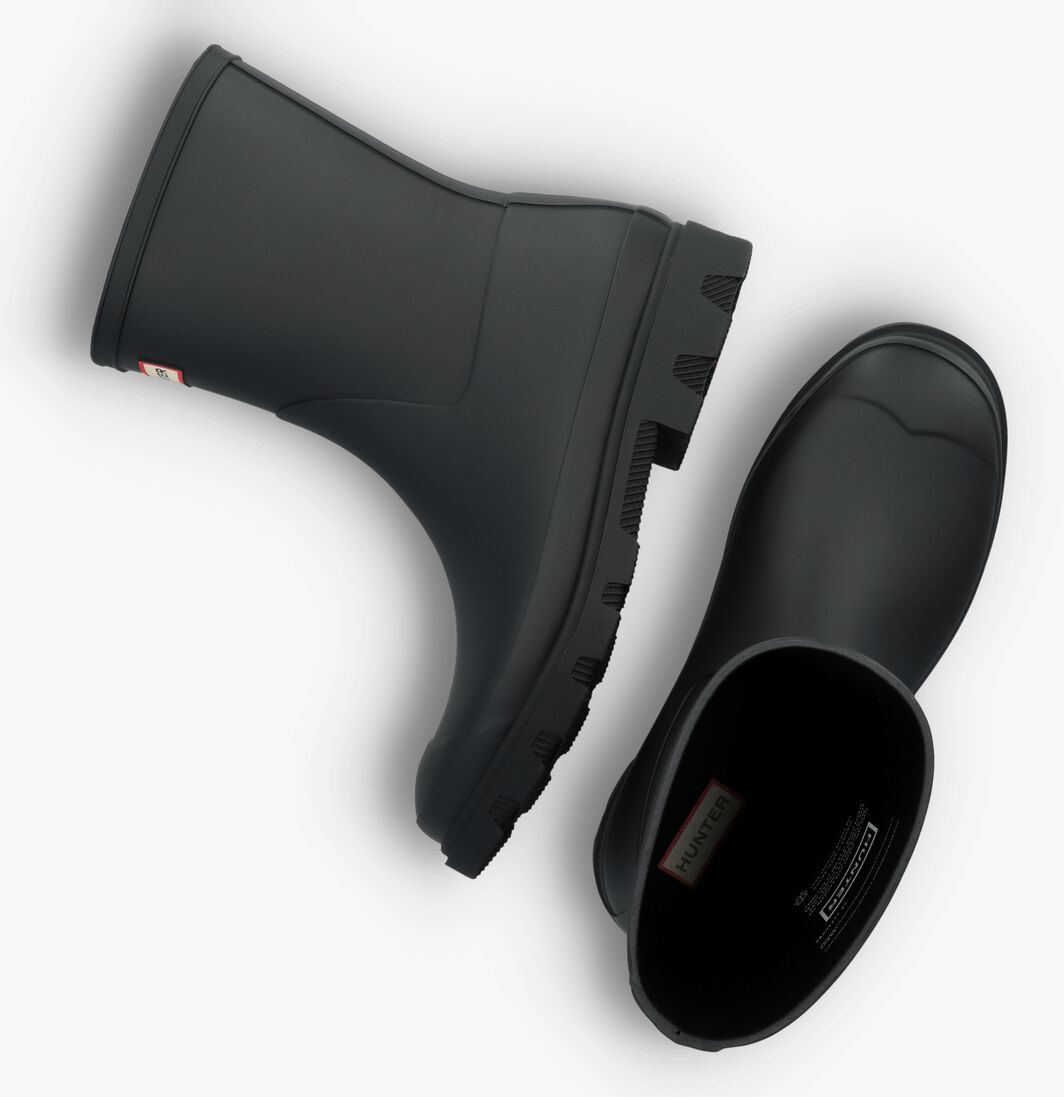 zwarte hunter regenlaarzen downpour short wellington boots