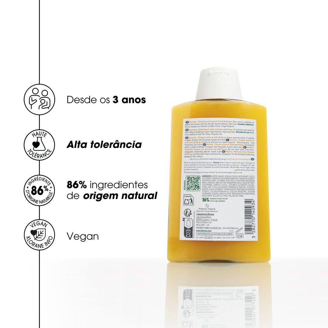 KLORANE  Champô Nutritivo Manga - 200ml