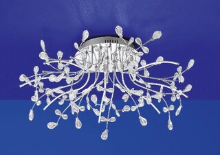 HELL LED Deckenlampe CRYSTAL chromfarbig