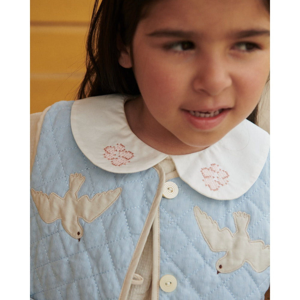 Køb COPENHAGEN COLORS Lt. Blue Comb. Quiltet Vest