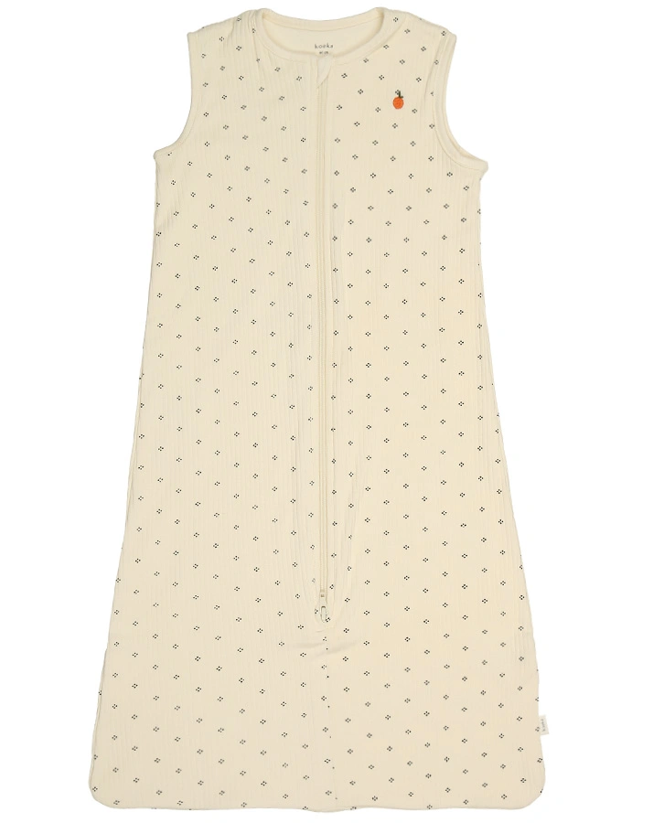 Sommer-Schlafsack PETITE POMME in gemustert in creme