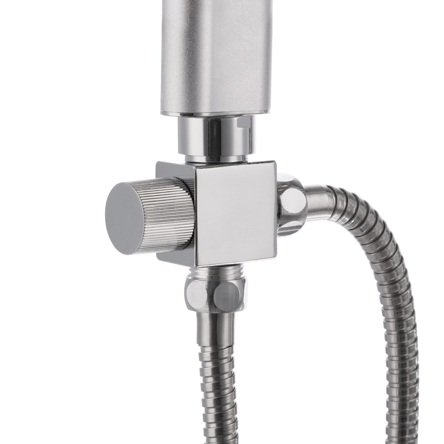 tectake® Regenduschsystem, Chrom-Optik, zusätzliche Handbrause, Antikalktechnik