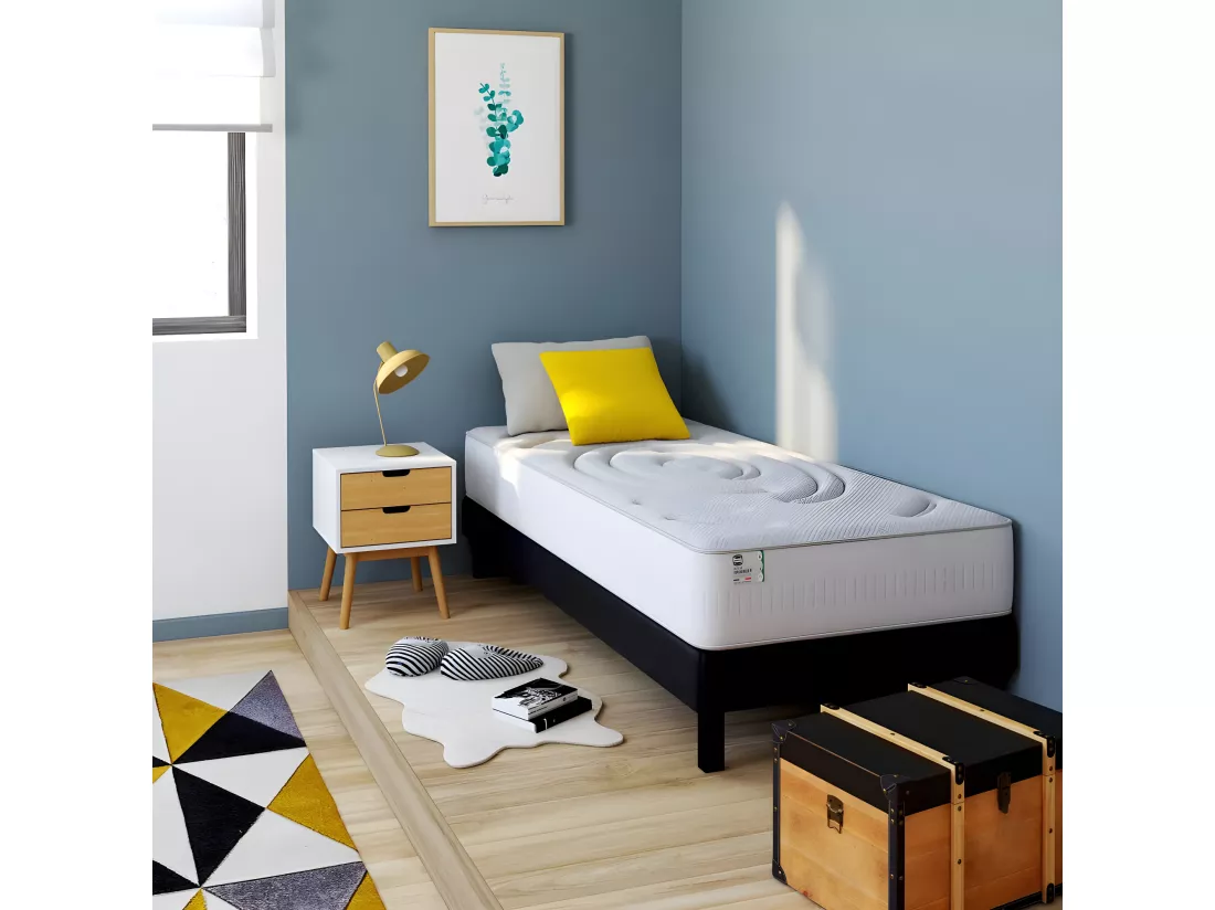 Influence-R - Matelas 100% ressorts et latex, accueil enveloppant - 90x190cm