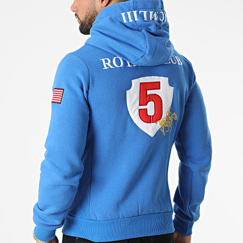 Sweat Zippé Capuche Gantub Bleu Clair