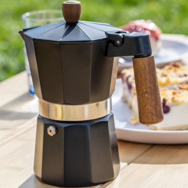 Cafetière Italienne Noire Holiday Travel 6 tasses