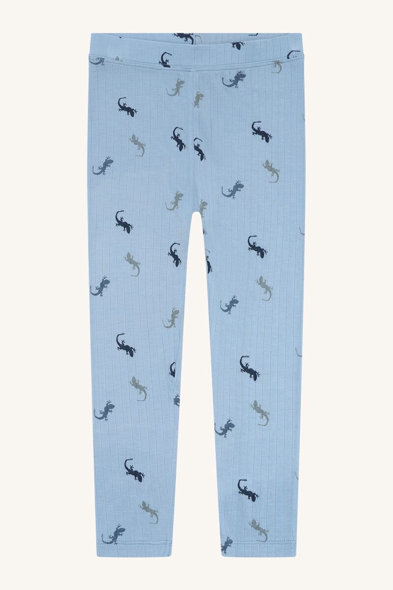 Ludo Leggings Lizards light blue - Hust & Claire - Rumpetroll