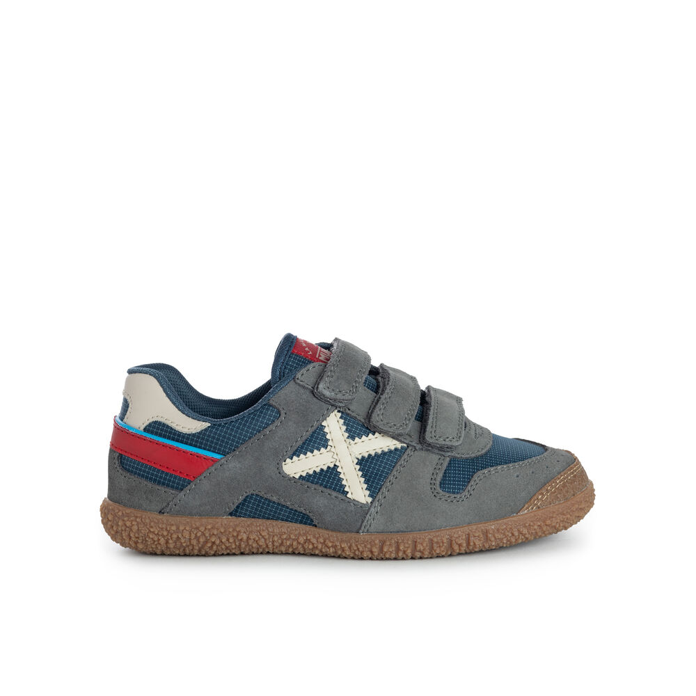 Tênis Munich Mini Goal Vco 8128574 Cinza