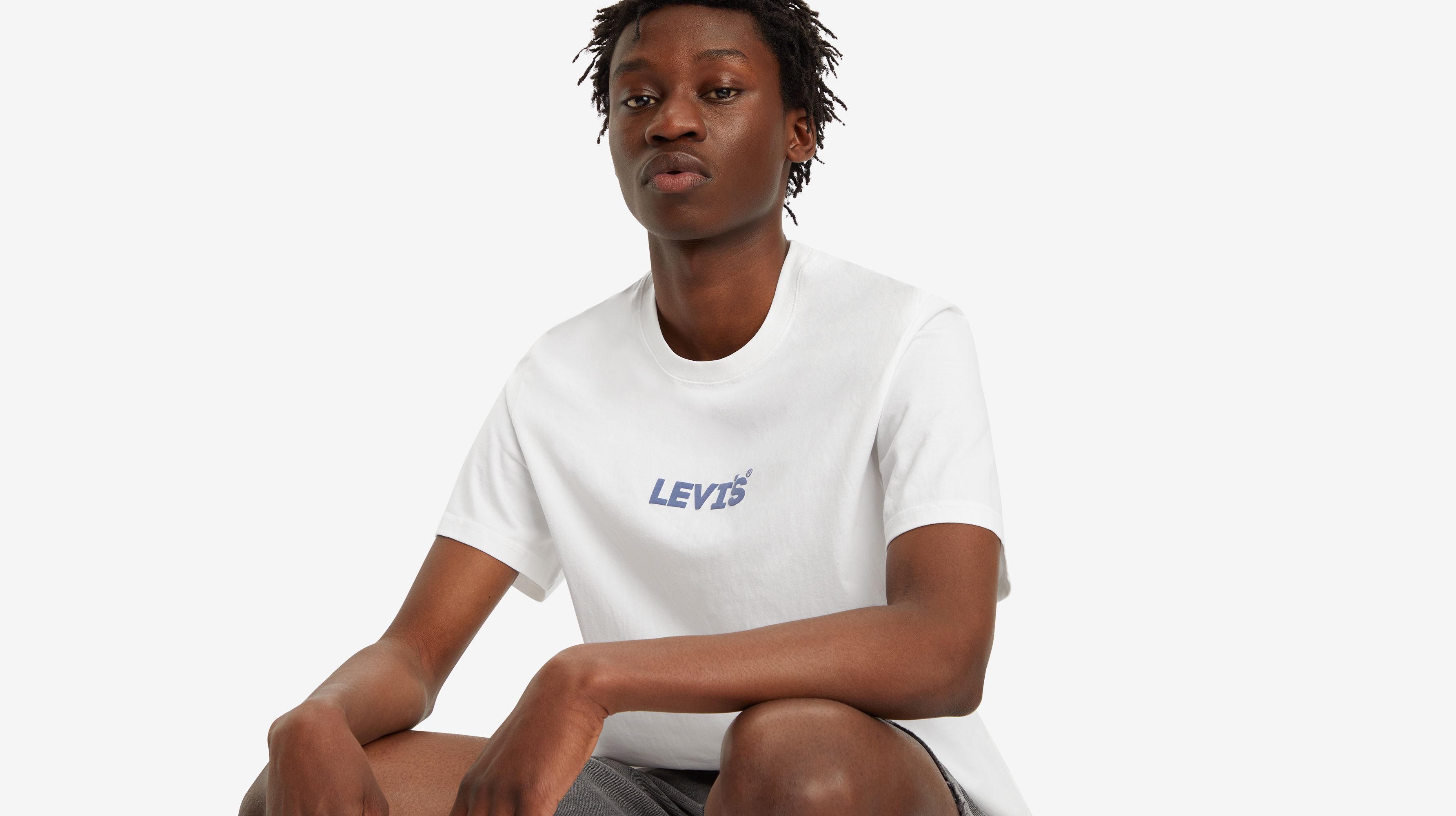 T-shirt graphique Relaxed - Coastal Fjord Headline White+ - Blanc