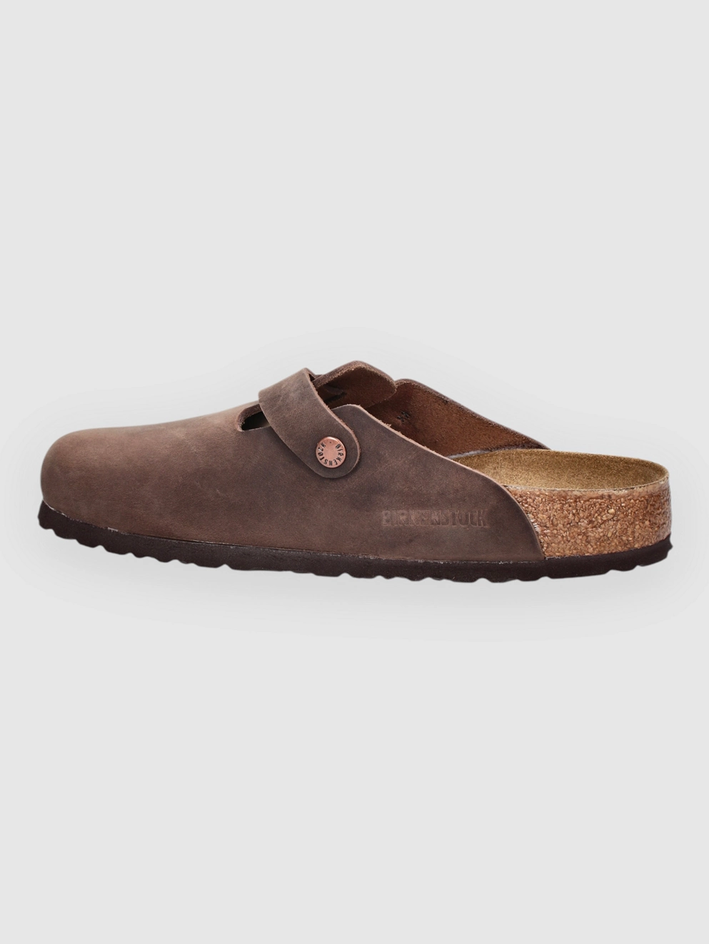 Birkenstock Boston Natural Leather Oiled Sandals habana
