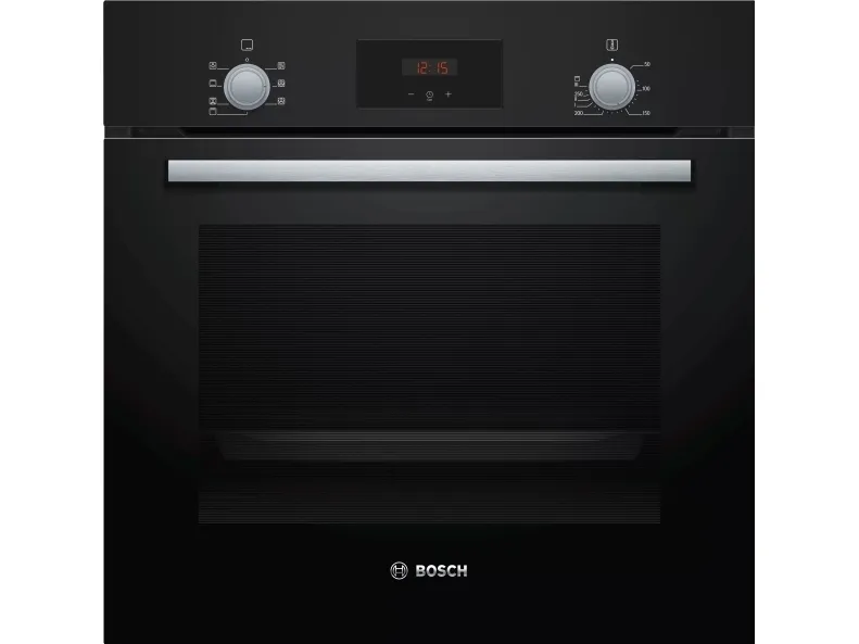 Bosch Serie | 2 HBF133BA0 - Ovn - til indbygning - niche - bredde: 56 cm - dybde: 55 cm - højde: 57.5 cm - med selv-rengøring - Klasse A - sort