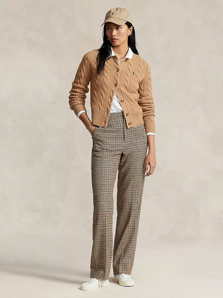 POLO RALPH LAUREN Cardigan Slim Fit camel