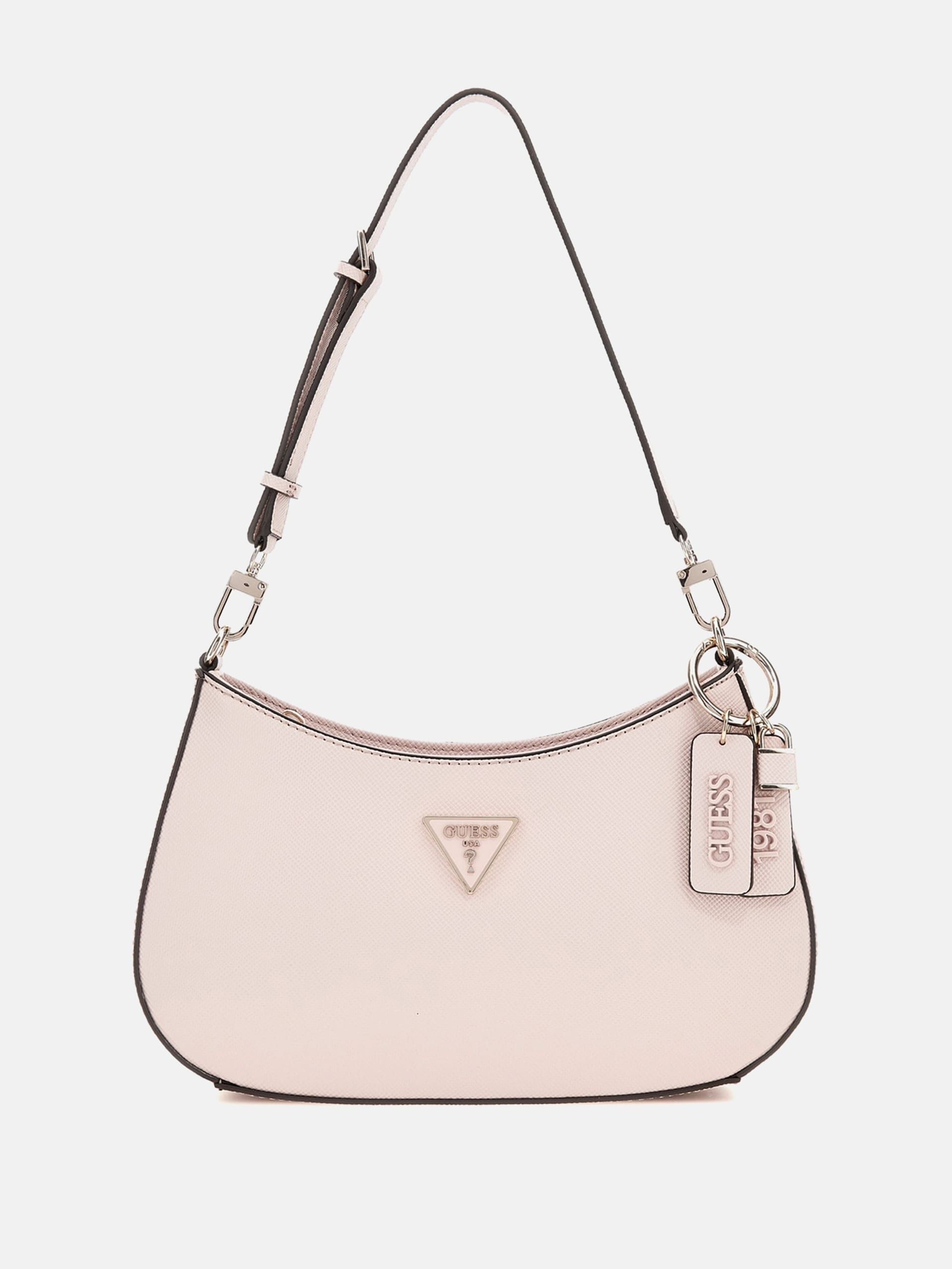 Bolsa de ombro Noelle em couro saffiano