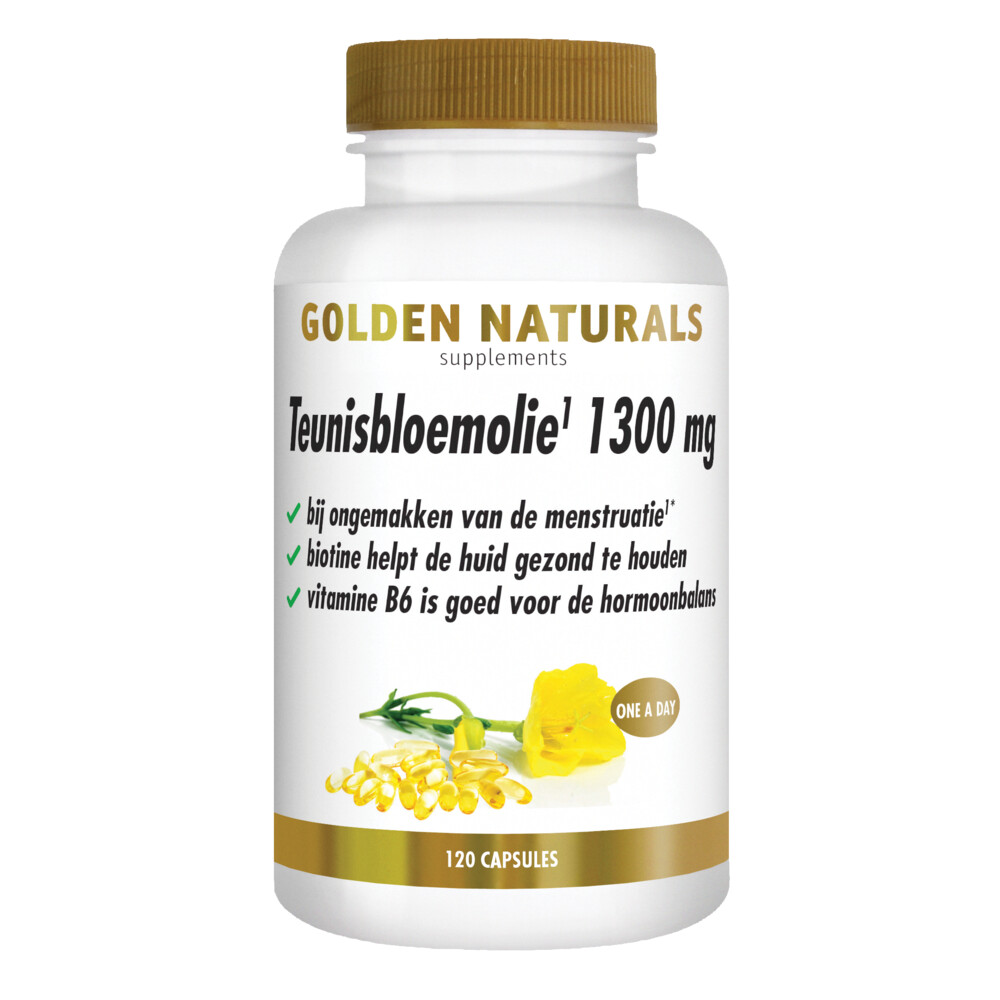 Golden Naturals Teunisbloemolie 1300mg120 softgels