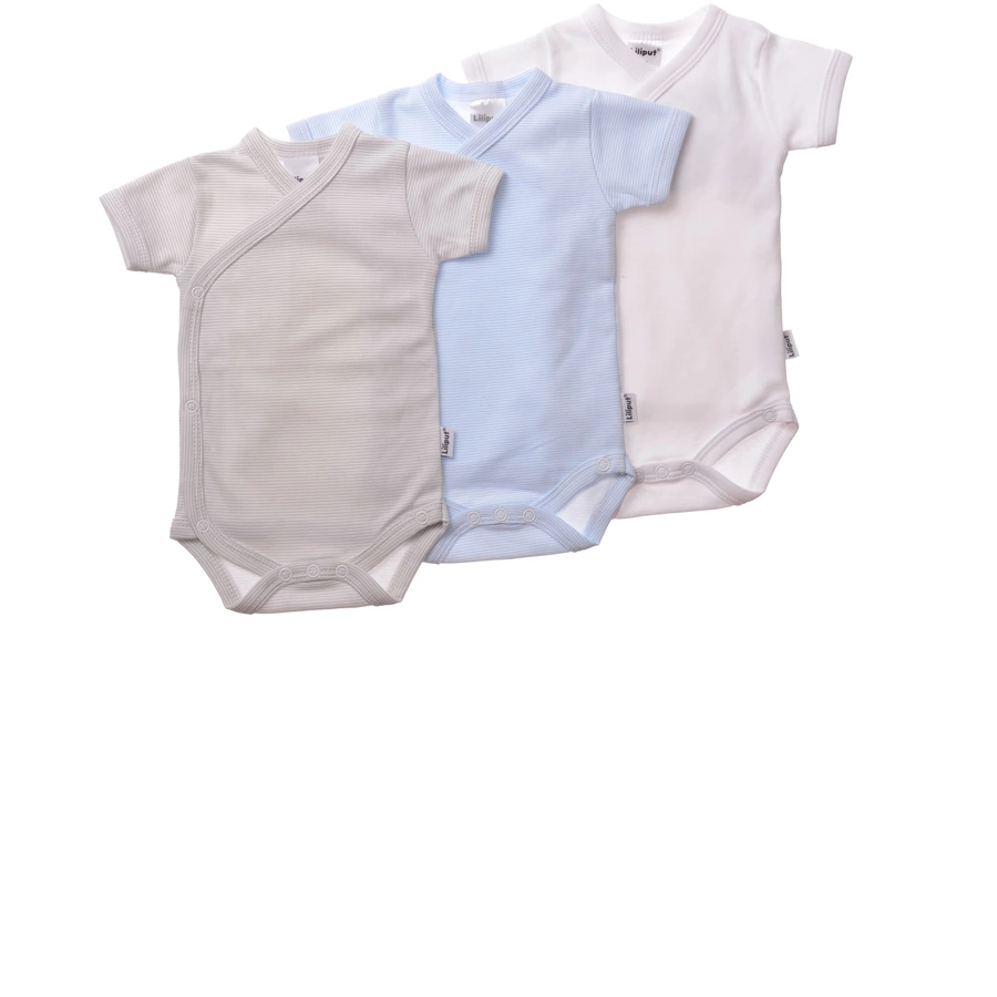 Liliput Baby-Body (Set, 3-tlg.) weiß und grau