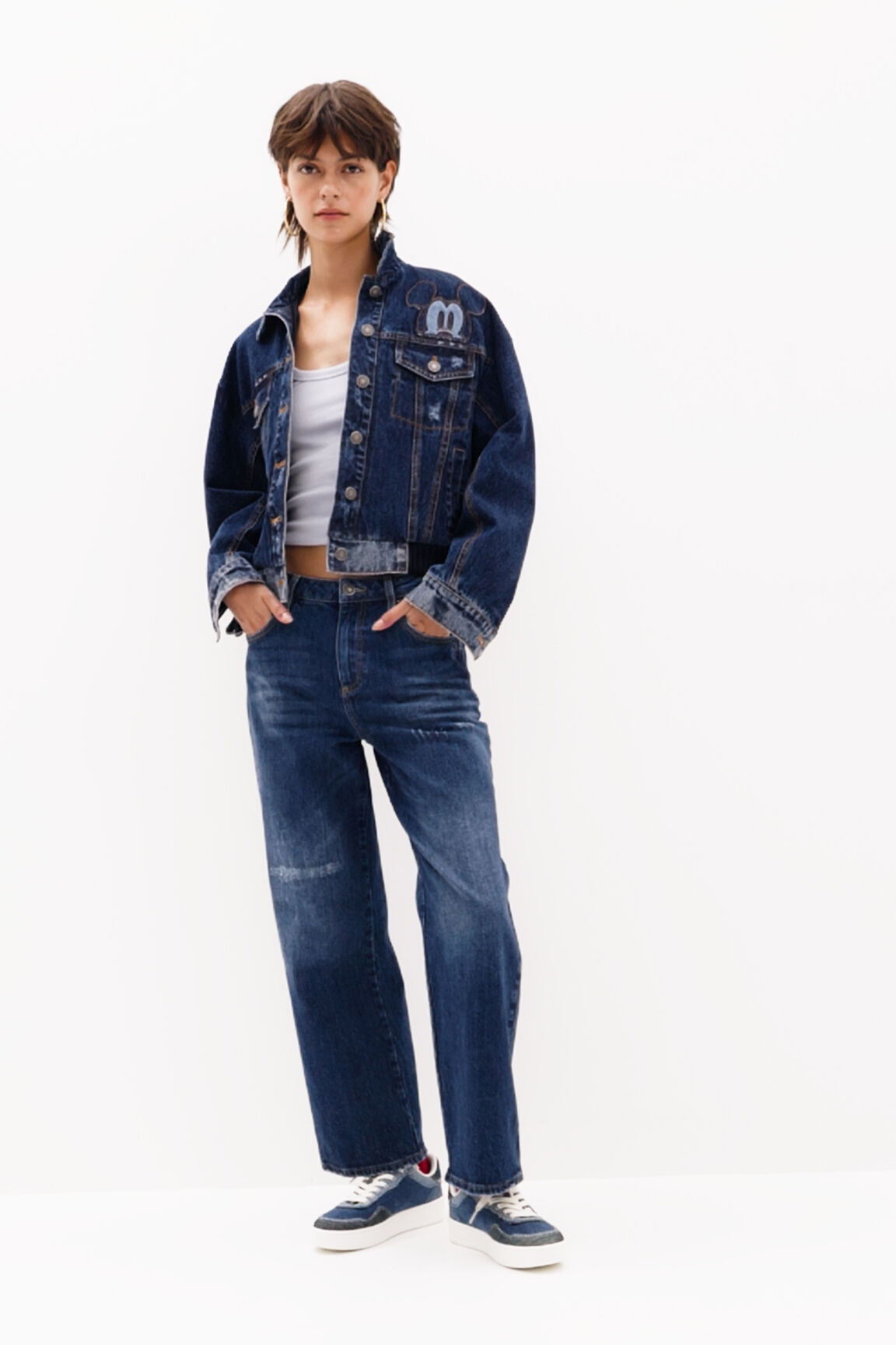 Jaqueta jeans Mickey