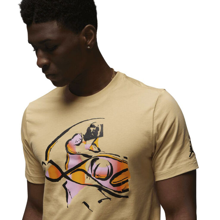 Nike jordan flight mvp t-shirt Sesame/sundial/black