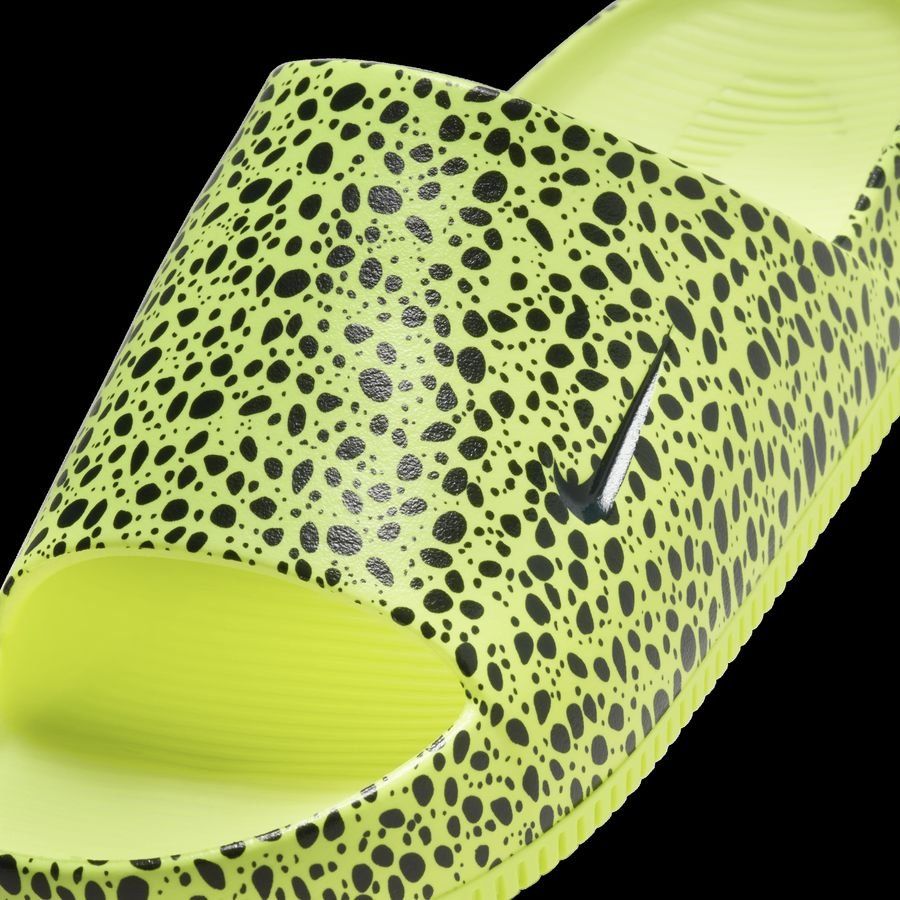 Nike Claquettes Calm - Jaune Fluo/Bleu Marine Femme