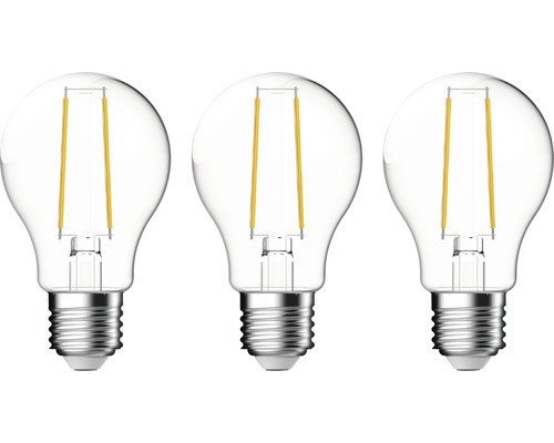 3x LED Lamp A60 E27/4.5W (40W) 470 lm 2700 K warm wit helder 3 stuks