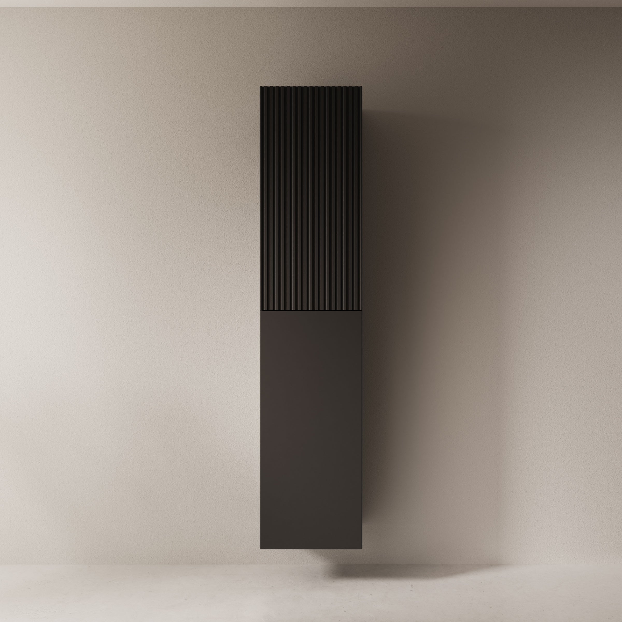 Cruzar - Vitrinekast - Zwart - 40x30x180 cm