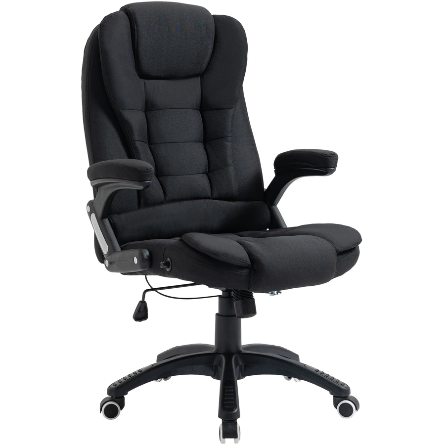 Vinsetto Bürostuhl ergonomisches design, Atmungsaktiv Schwarz