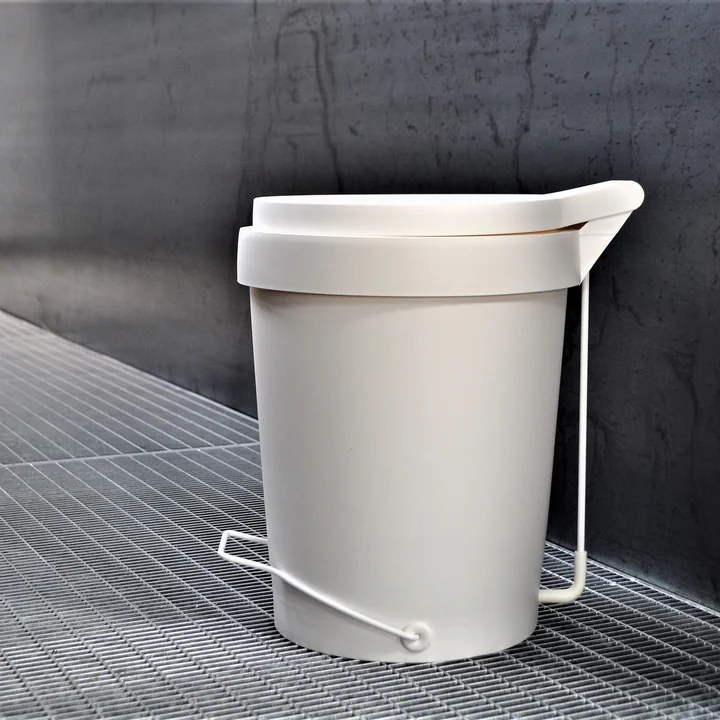 Authentics - Tip Treteimer 15 l, weiss / weiss
