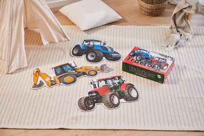 Barbo Toys Stor Gulvpuslespill Traktor 3-in-1