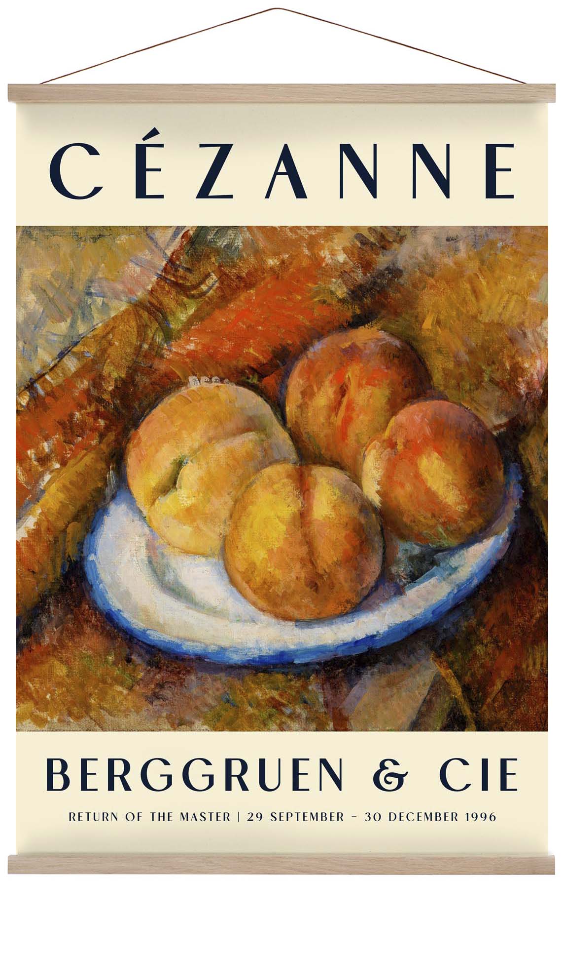 Vier Pfirsiche Kunstausstellung von Paul Cézanne