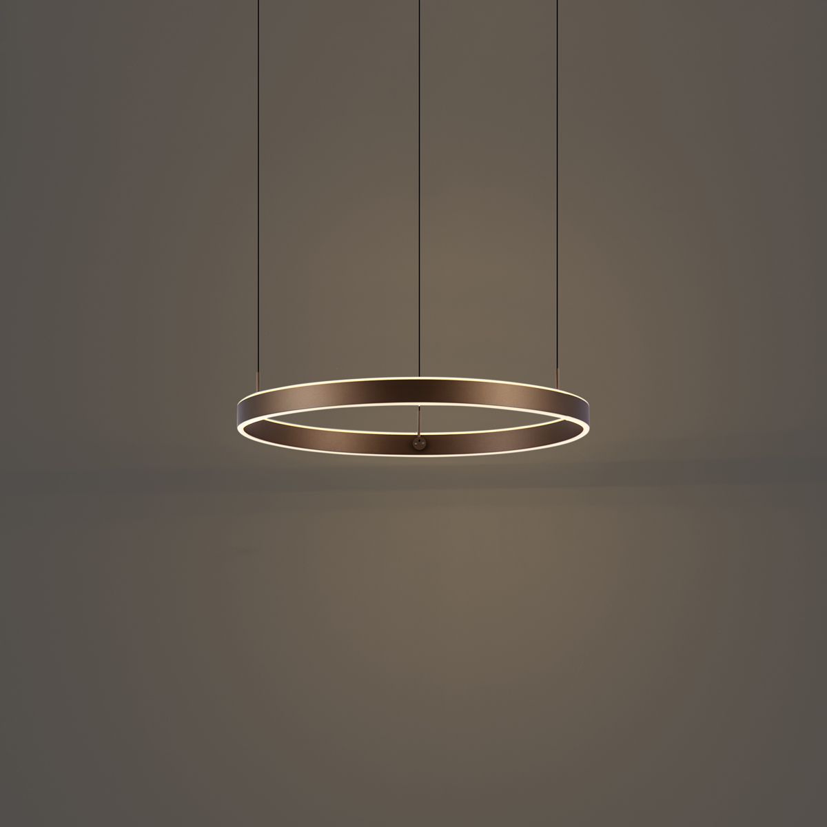 Design hanglamp donker brons 3-staps dimbaar easylift - Titmus