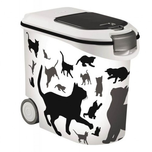 Recipiente para armazenar ração para gatos