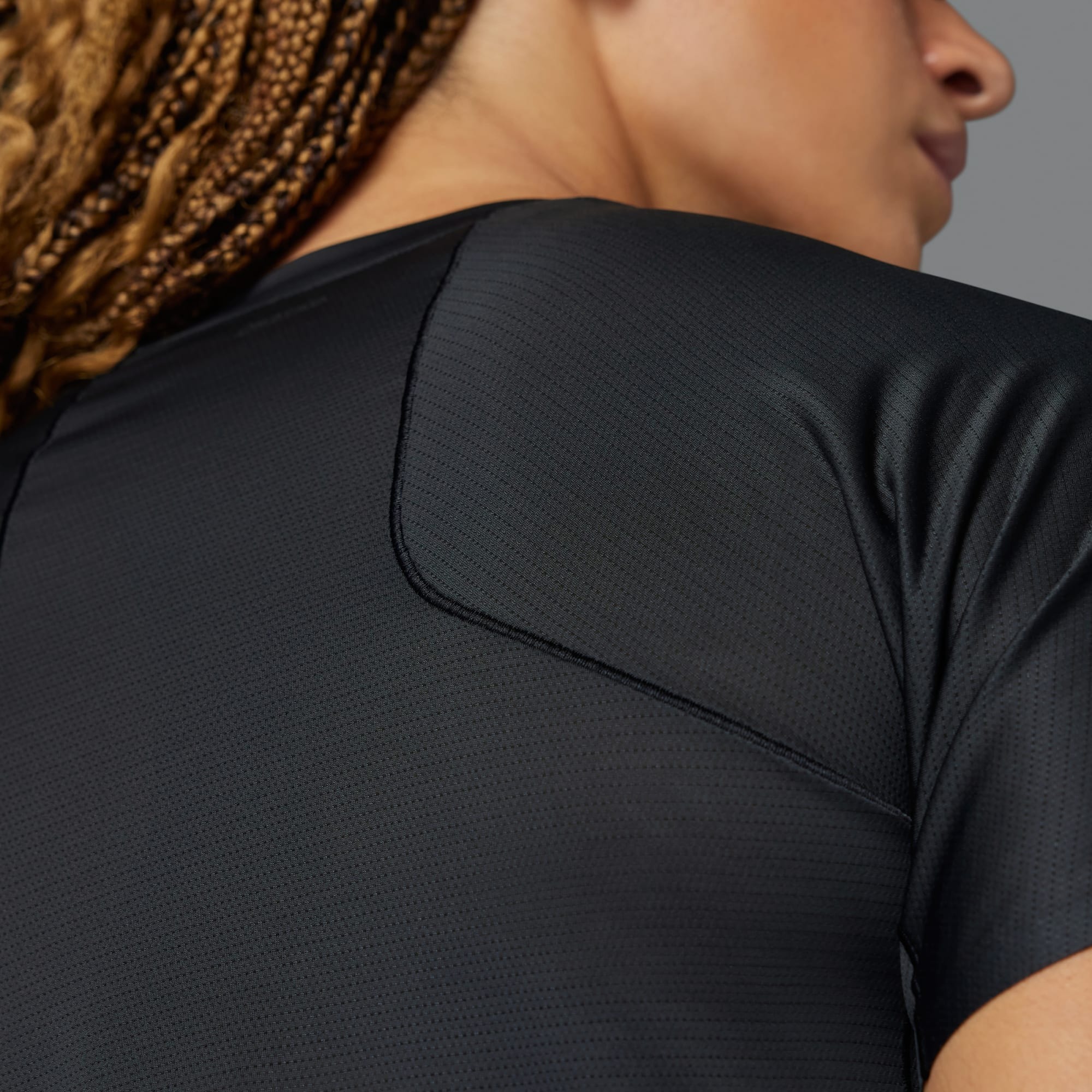 Adizero Running Tee Dame Black/Grey Six