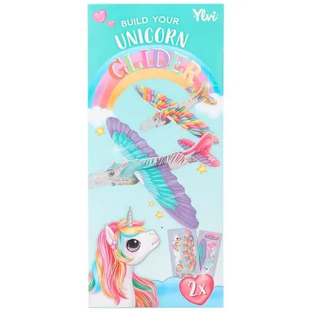 Depesche Ylvi & the Minimoomis Build Your Unicorn Glider, 1 Packung, 6-fach sortiert