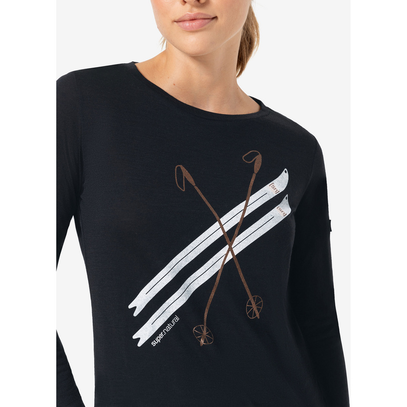 Super.Natural Damen Kryssede Ski Longsleeve