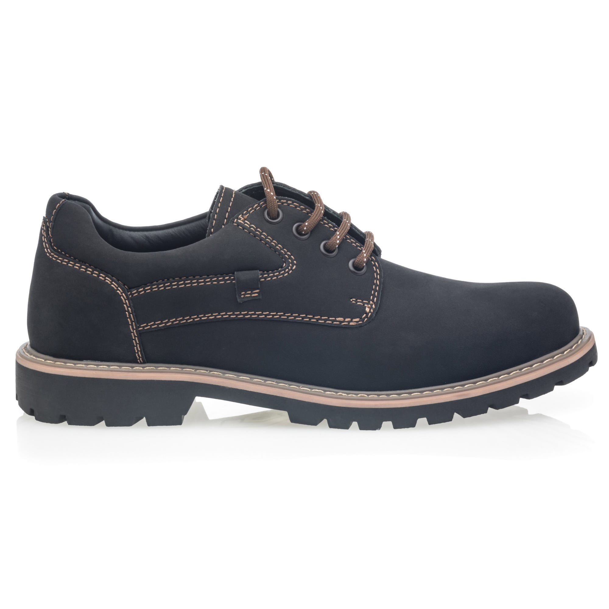 Derbies Homme en cuir noir
