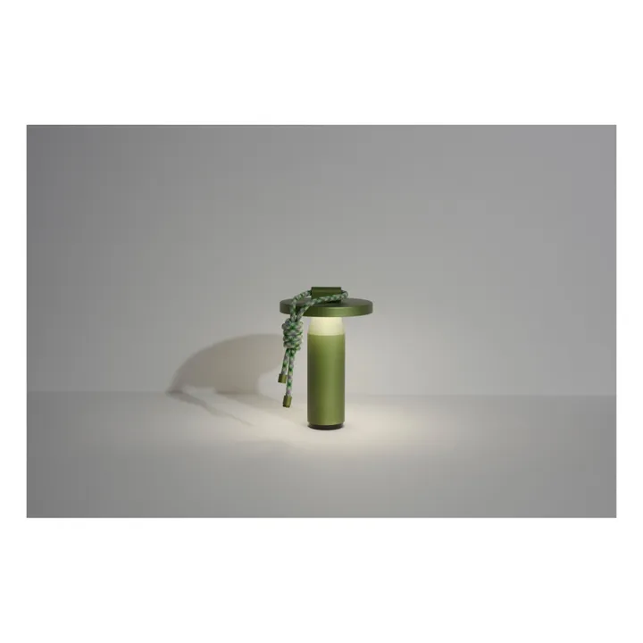 Petite friture Lampe à poser Quasar sans fil | Vert olive