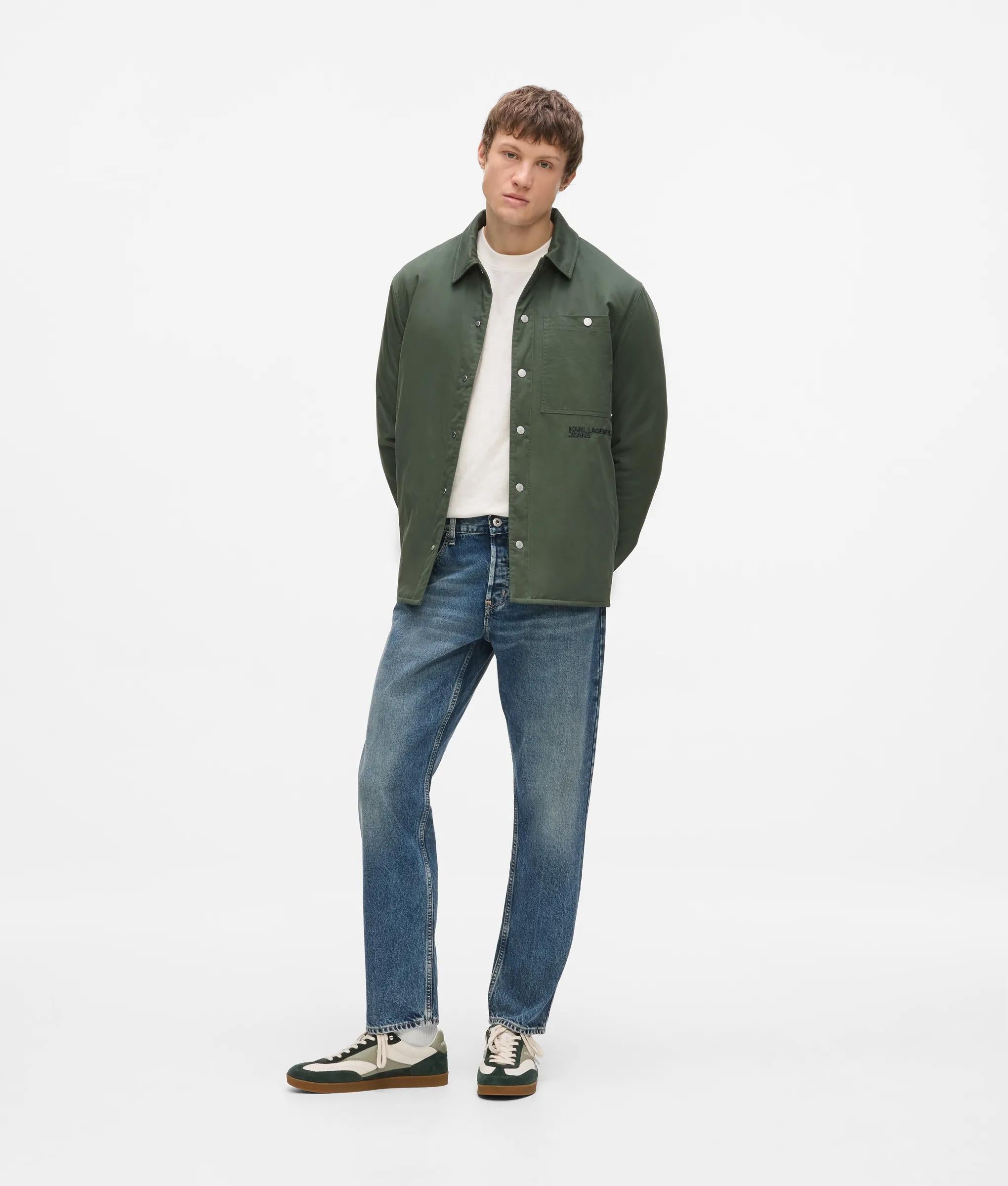Donkerblauwe smal toelopende jeans