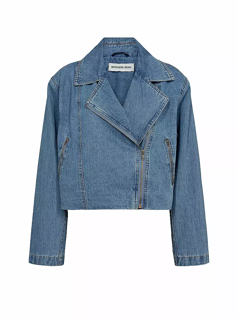 DESIGNERS REMIX Jeansjacke MILES BIKER blau