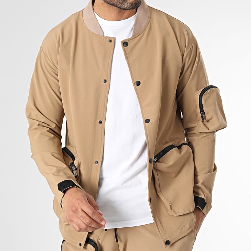 Ensemble Veste Et Pantalon Cargo Camel