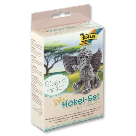 Folia Mini-Häkelset Elefant