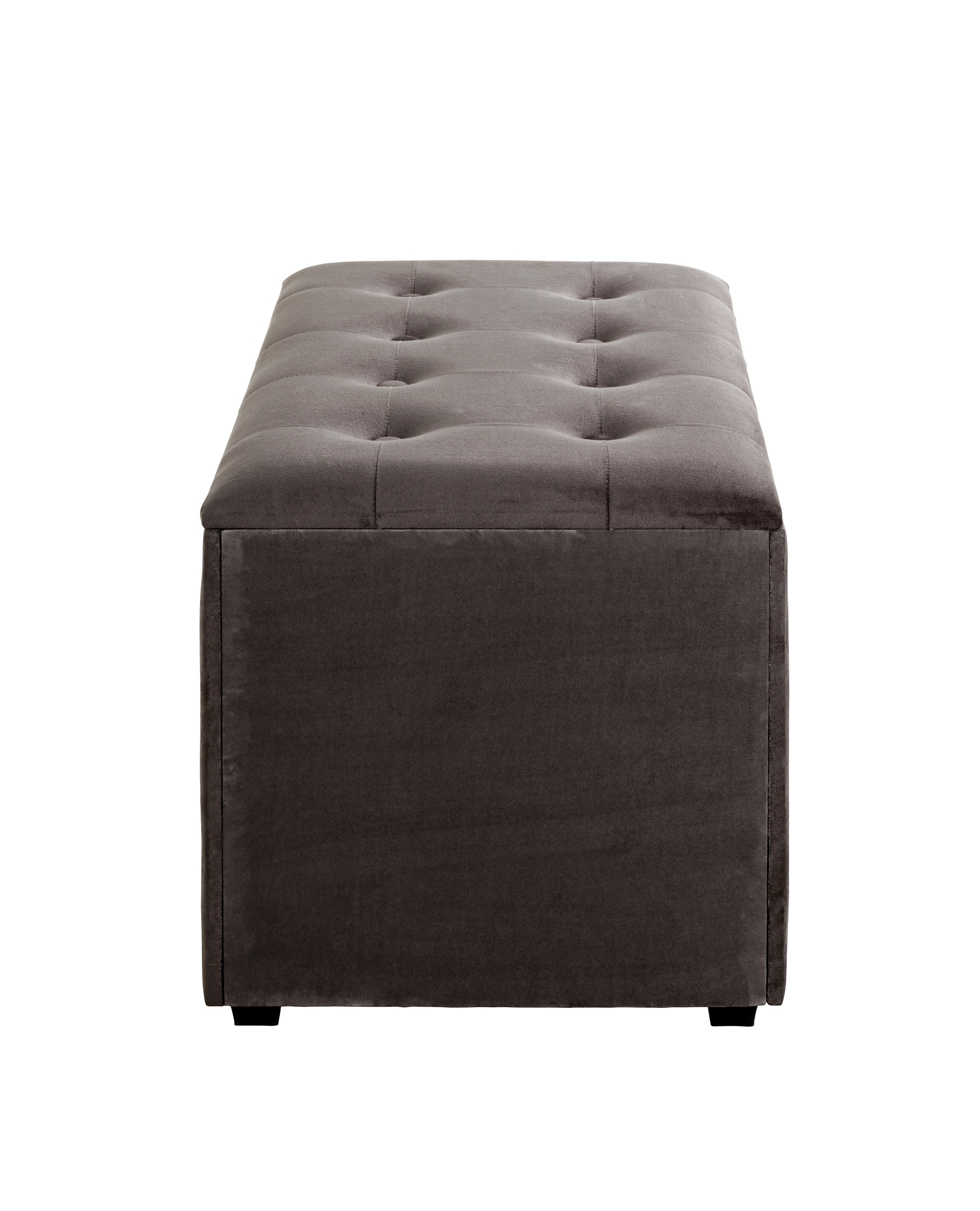 Sitztruhe 65 x 42 cm anthrazit/braun