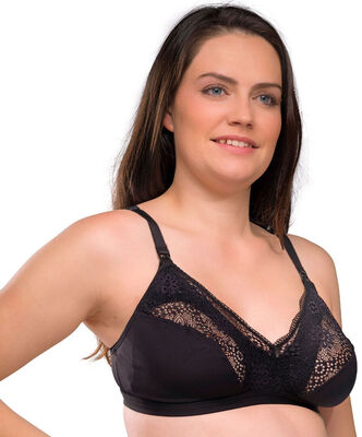 Carriwell Soft as Silk Amme-BH, Svart