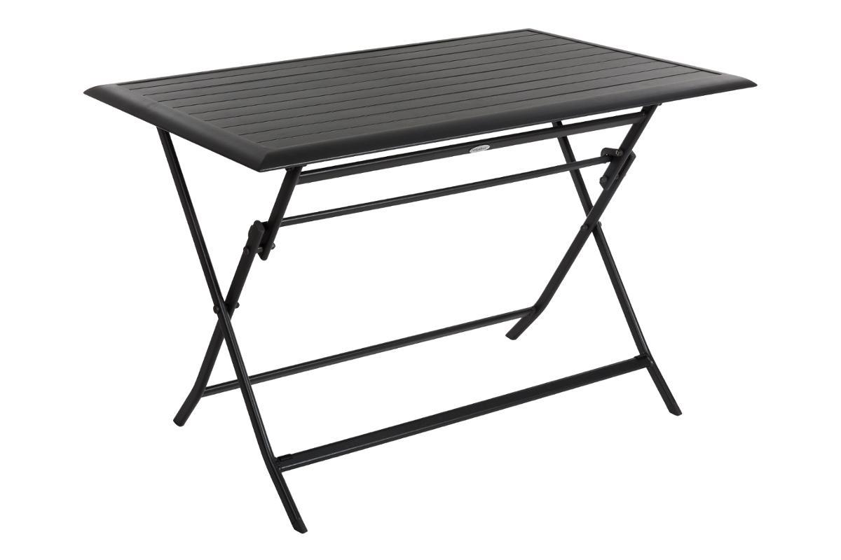 TABLE AZUA PLIANTE ALUMINIUM GRAPHITE 4 PLACES