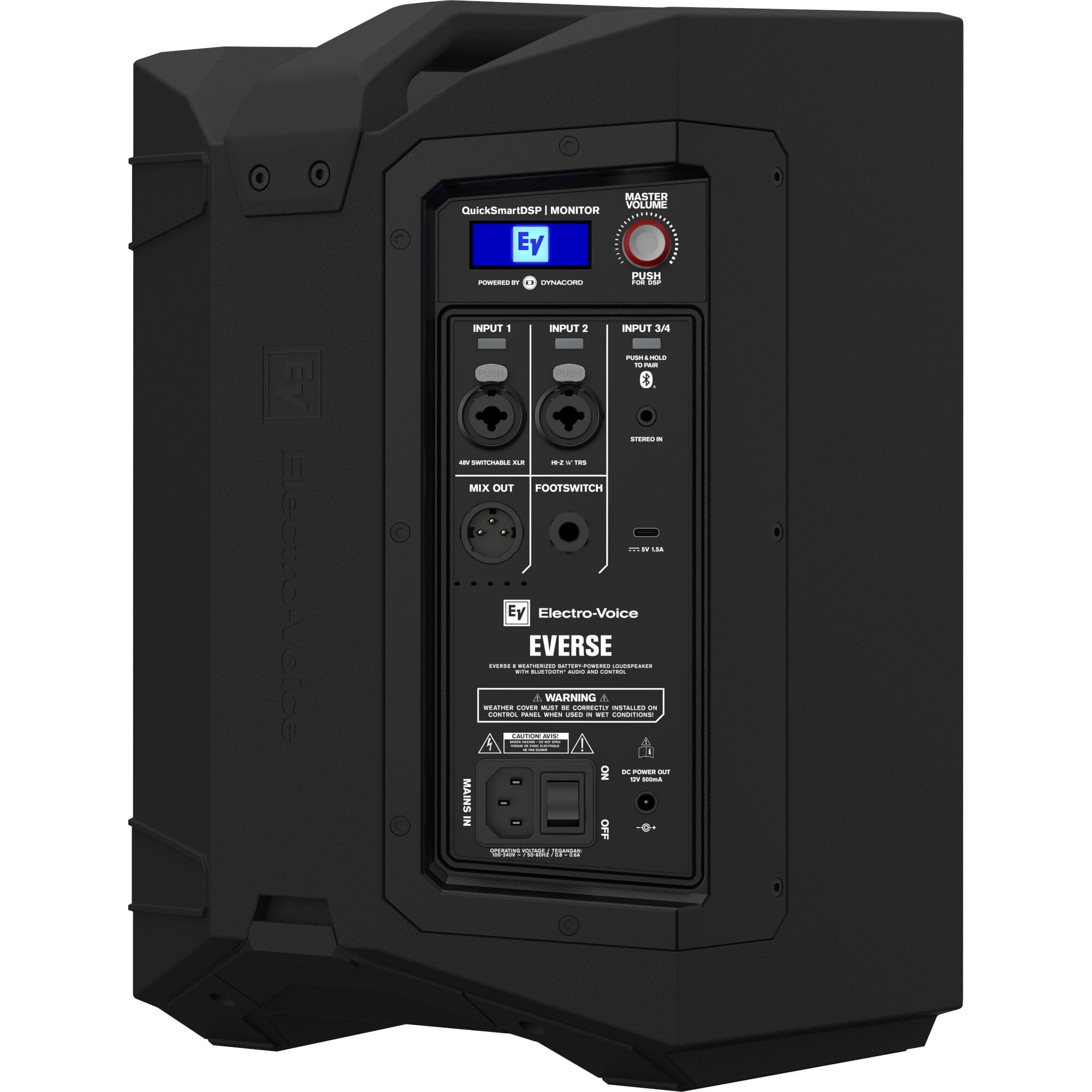 Electro-Voice Everse 8 weersbestendige mobiele accu-speaker (zwart)