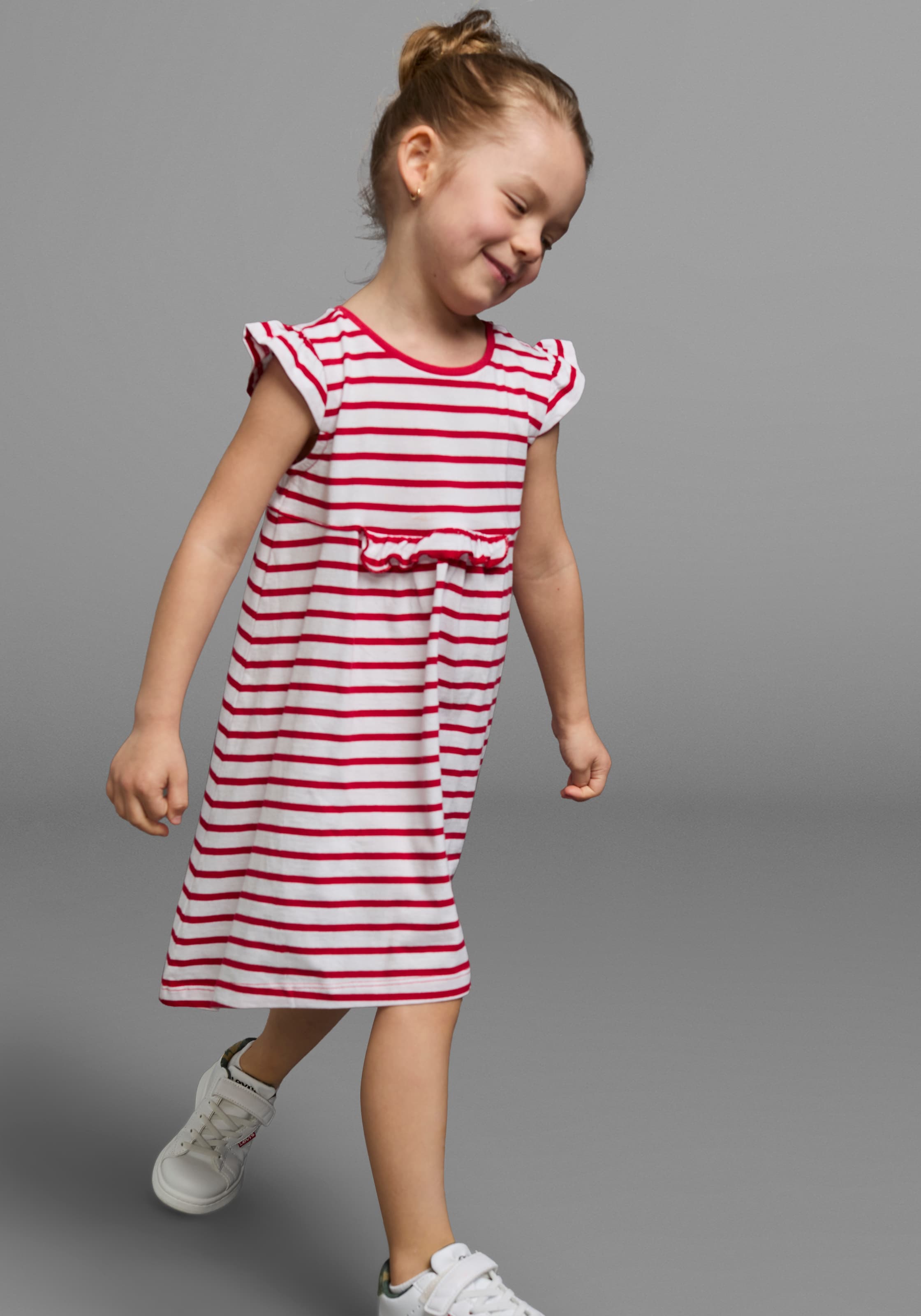 KIDSWORLD Jerseykleid »für kleine Mädchen« Packung, 2, 2 Stk. tlg. festliche Anlässe,  kniefrei,  modischer Stil,  aus reiner Baumwolle