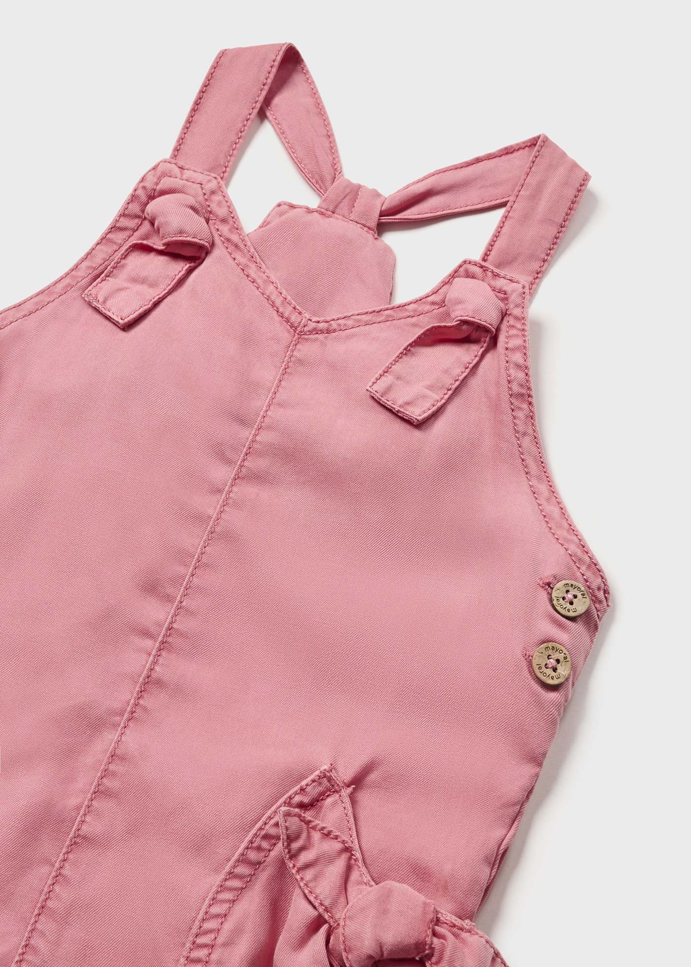 Macacão longo e fluido em TENCEL™ Lyocell para bebê