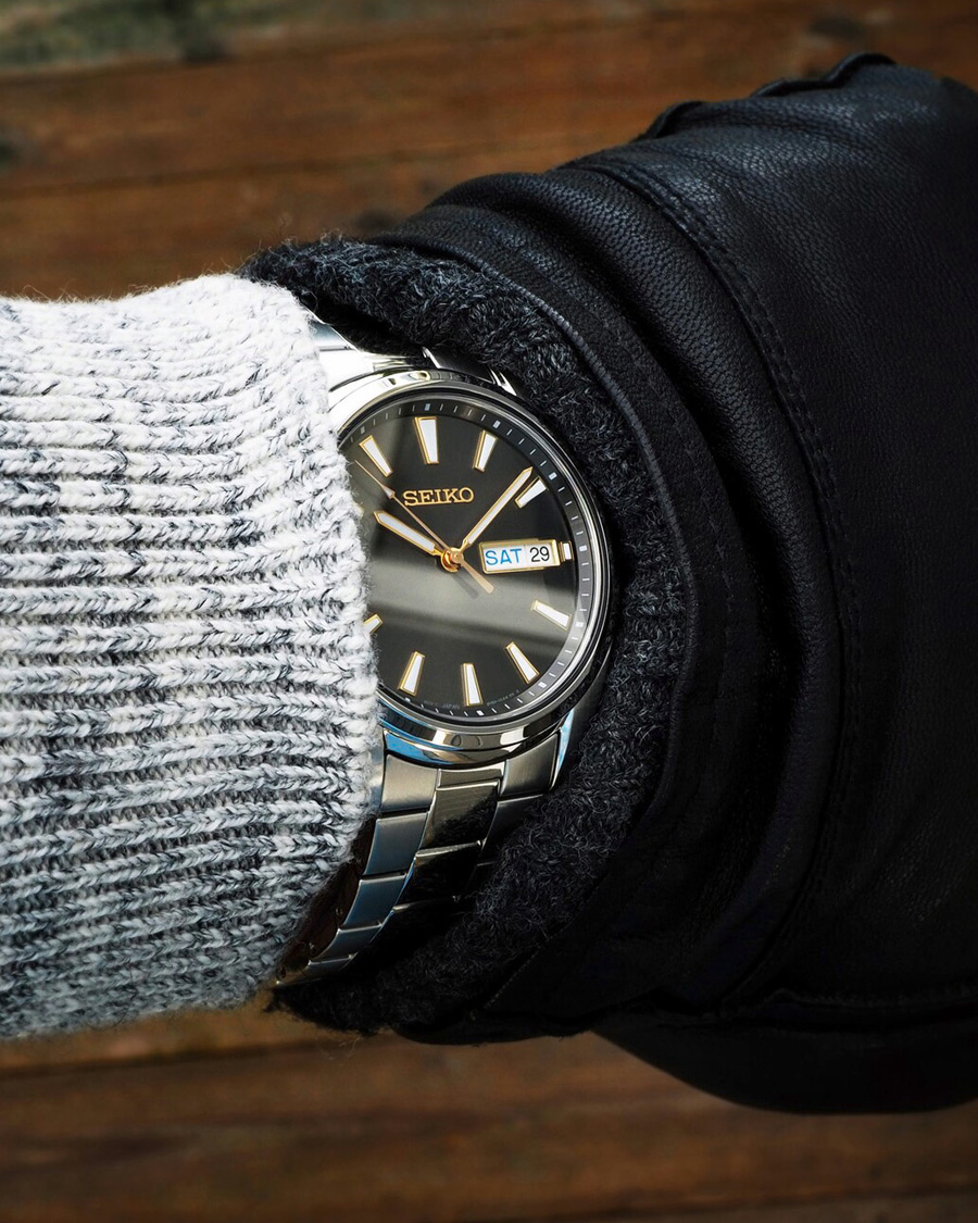 Seiko Classic Day Date 40mm Steel Grey Dial