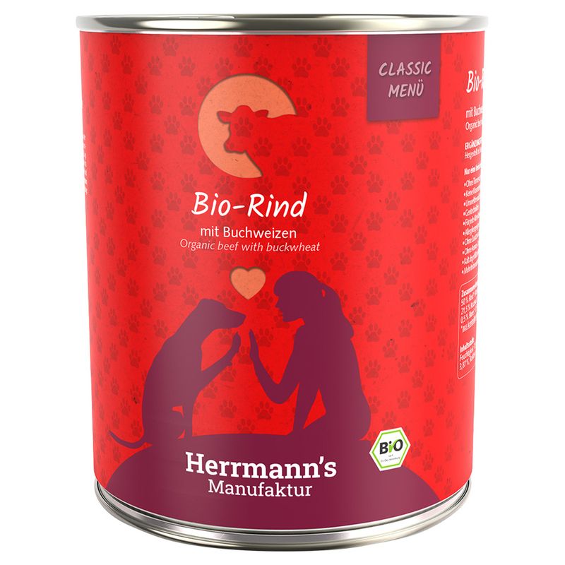 Lot Herrmann's Menu Bio Classic 12 x 800 g